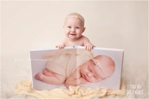 10x10 Image cover signature albums from Millers lab for newborn photography clients