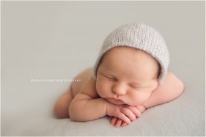 Baby boy newborn session in Bentonville AR with soft colors | NWA newborn photographer Erica Kirby Photography