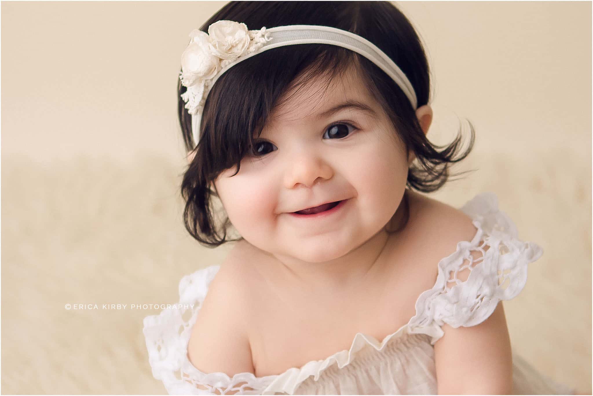 NWA Baby Photographers | 6 month old baby girl milestone session in Bentonville Arkansas | Erica Kirby Photography