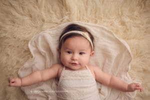 NWA Baby Photographer | 3 month old baby milestone photoshoot in Northwest AR | Erica Kirby Photography