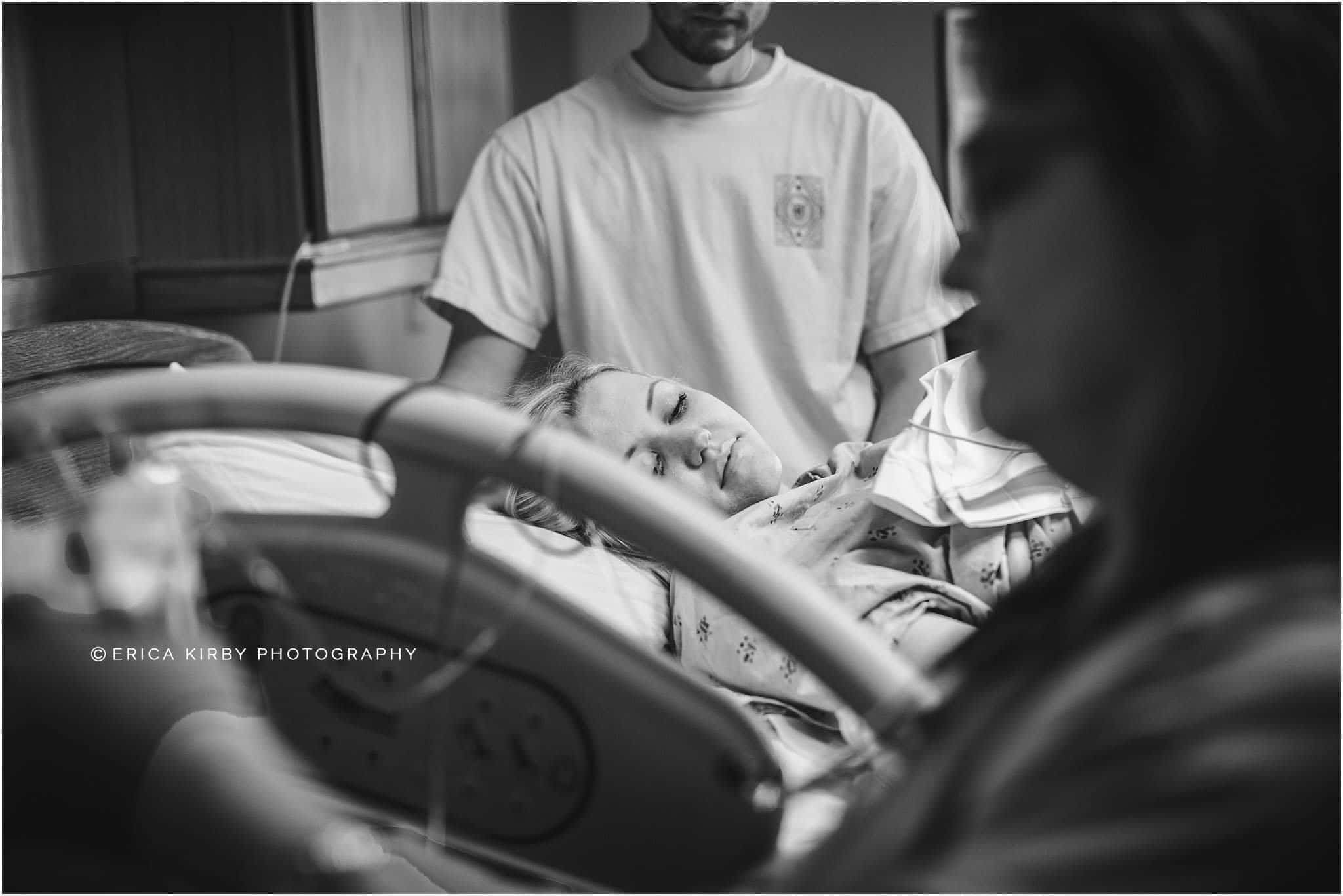 Birth Photographer NWA | Birth story photographed at Northwest Medical Center in Bentonville Arkansas but Erica Kirby Photography