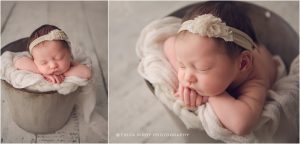 NWA Newborn Photographers | Newborn baby girl photo session in Erica Kirby Photography Bentonville studio | Rogers Fayetteville Arkansas