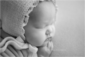 Studio Newborn Photography Bentonville AR - baby girl newborn baby session soft and simple - Erica Kirby Photography