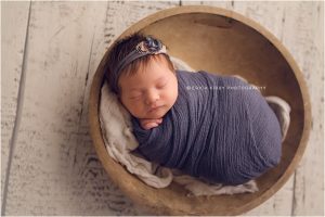 Newborn Photographers NWA - baby girl newborn photo session in Bentonville AR studio - Erica Kirby Photography