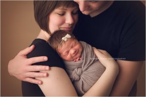 Newborn Photographers NWA - baby girl newborn photo session in Bentonville AR studio - Erica Kirby Photography