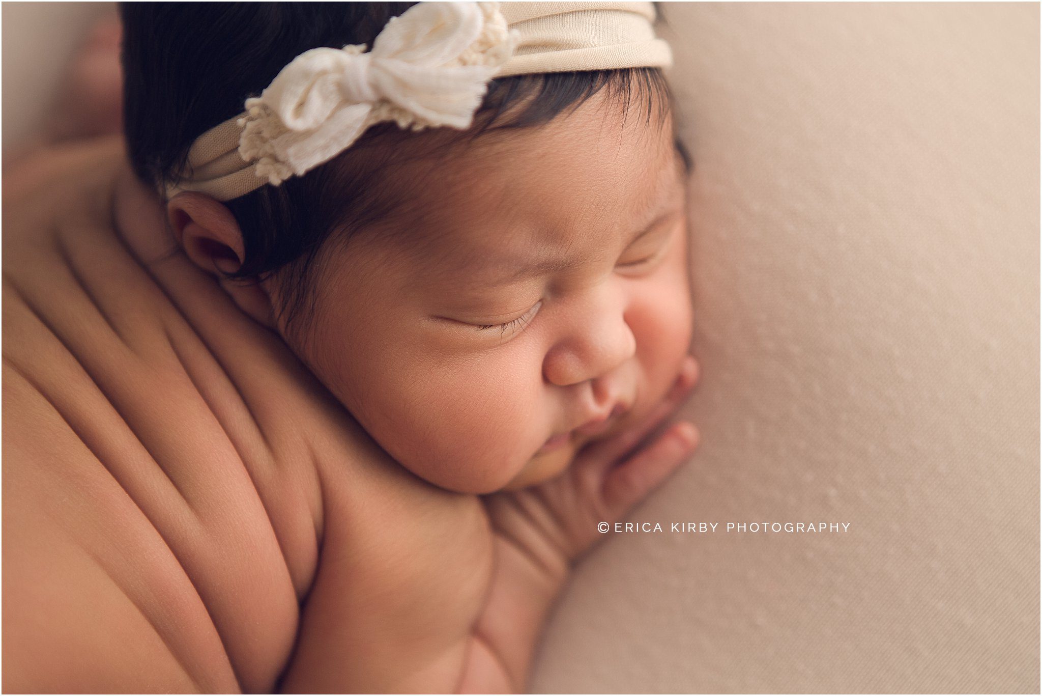 Newborn Photo Session Bentonville AR - hispanic baby girl newborn photography - erica kirby photography