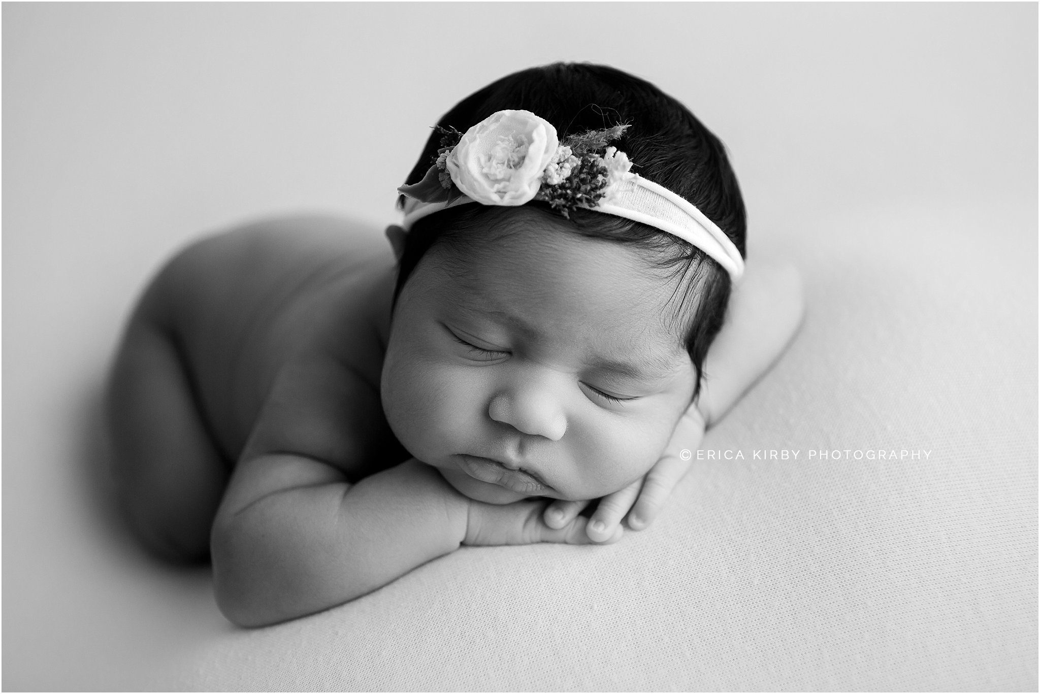Newborn Photo Session Bentonville AR - hispanic baby girl newborn photography - erica kirby photography
