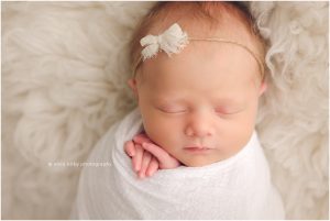 newborn studio photography fayetteville arkansas - baby girl newborn session classic timeless soft tones - northwest arkansas best photographer erica kirby