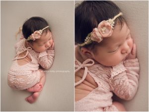 Newborn Photography Studio Rogers Arkansas - baby girl newborn photo session in Erica Kirby Photography's studio in Northwest AR