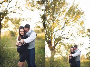 Northwest Arkansas Bentonville Rogers Fayetteville River Valley Maternity Photography session in field - Erica Kirby Photography