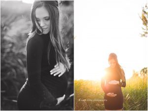 Northwest Arkansas Bentonville Rogers Fayetteville River Valley Maternity Photography session in field - Erica Kirby Photography