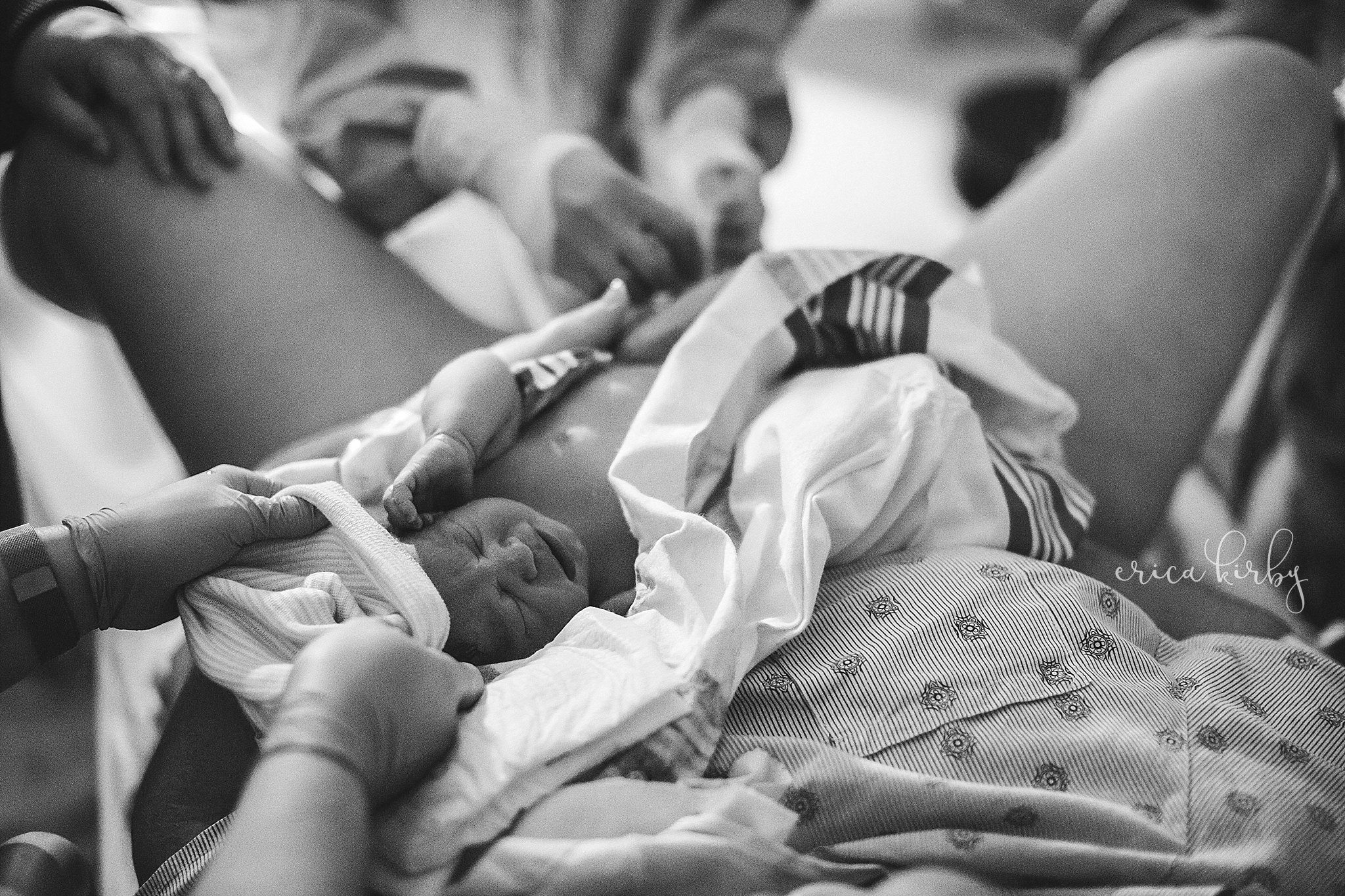 Mercy Hospital Northwest AR Birth Photographer - erica kirby photography rogers ar hospital birth photography