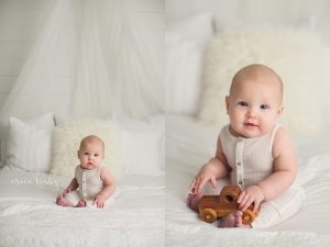 Northwest AR 6 Month Milestone Portraits - Baby photographer bentonville rogers fayetteville ar - erica kirby