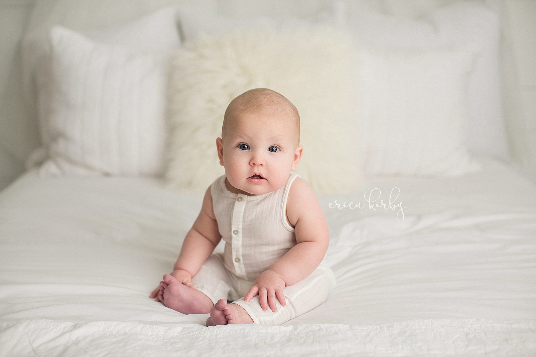 Northwest AR 6 Month Milestone Portraits - Baby photographer bentonville rogers fayetteville ar - erica kirby 