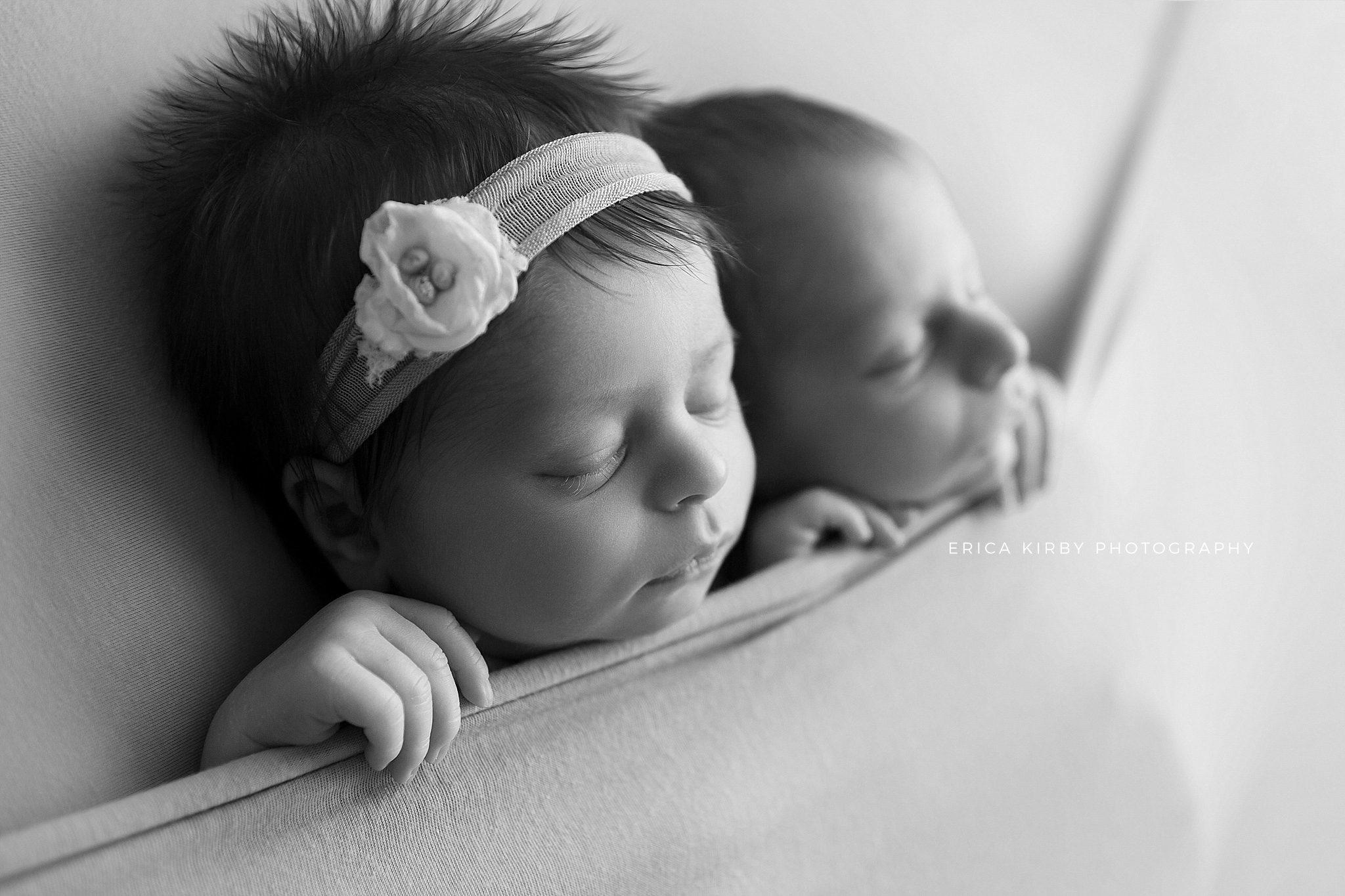 Northwest Arkansas Newborn Twins Photographer - Erica Kirby Photography Bentonville Rogers Fayetteville Newborn Baby Photographer