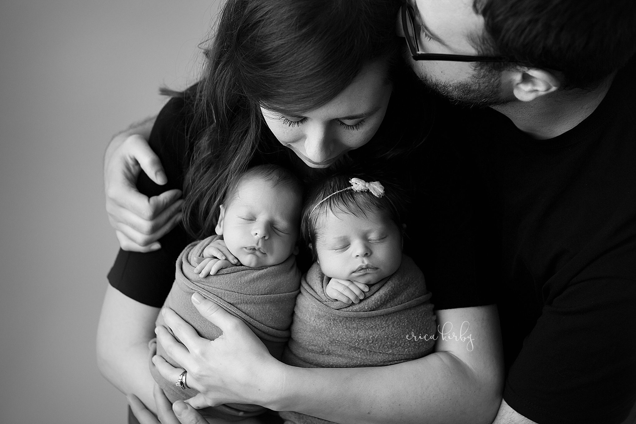 Northwest Arkansas Newborn Twins Photographer - Erica Kirby Photography Bentonville Rogers Fayetteville Newborn Baby Photographer