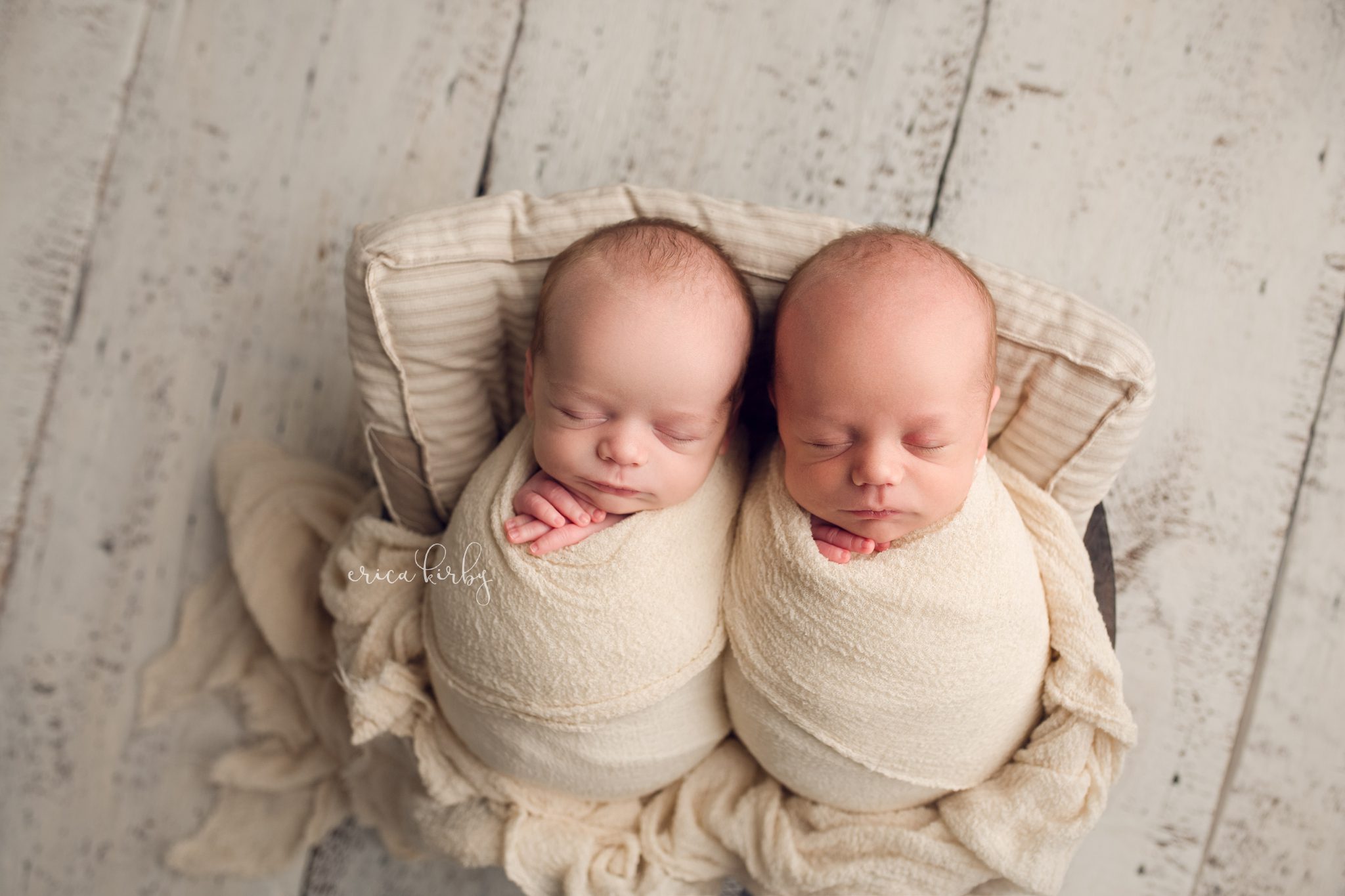 nwa newborn twins portrait session - erica kirby photography - bentonville rogers fayetteville arkansas baby photographer