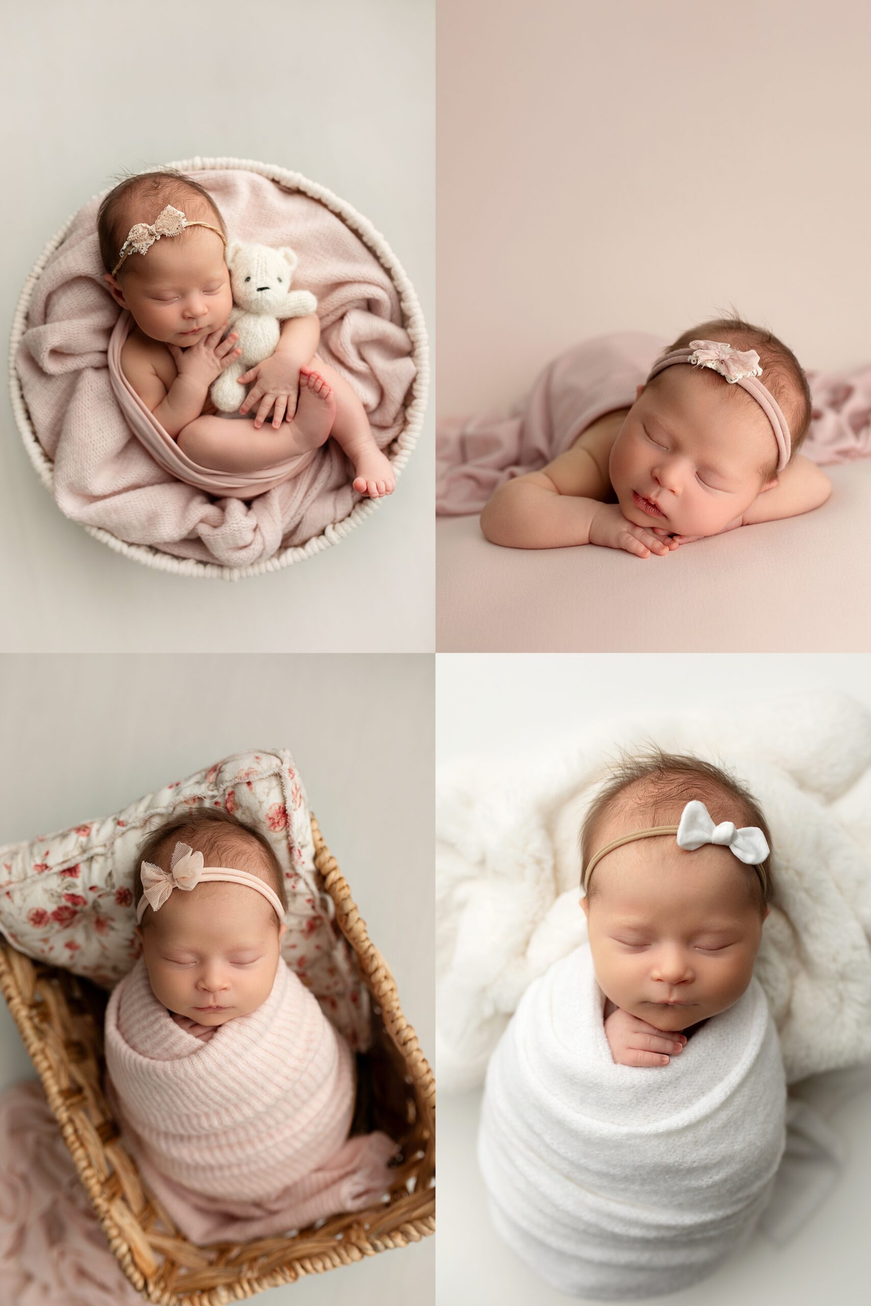 newborn baby girl photography session in Northwest Arkansas Bentonville studio